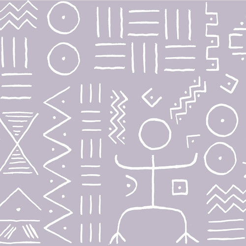 #lilac Dogon Wallcovering in Lilac by The Vale London