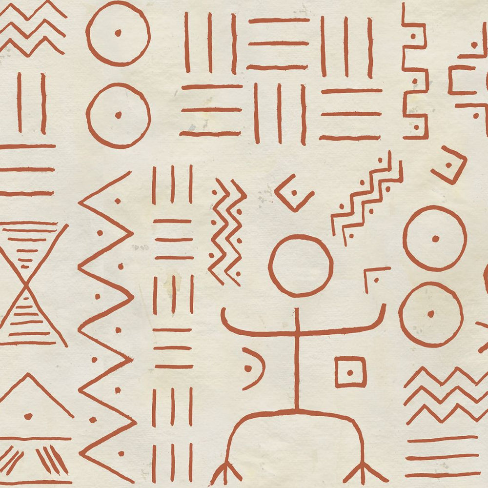 #rust Dogon Wallcovering in Rust by The Vale London