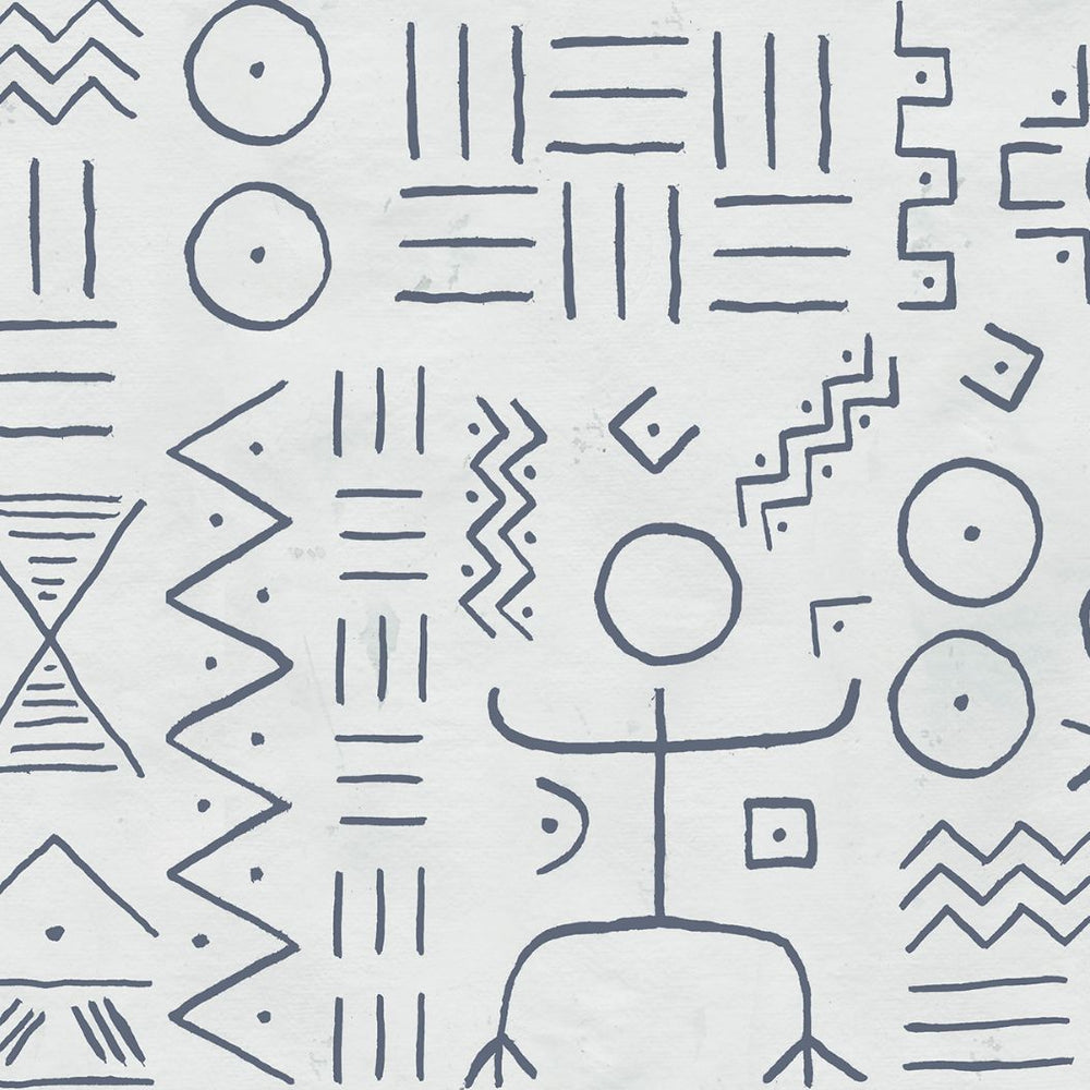 #denim Dogon Wallcovering in Denim by The Vale London