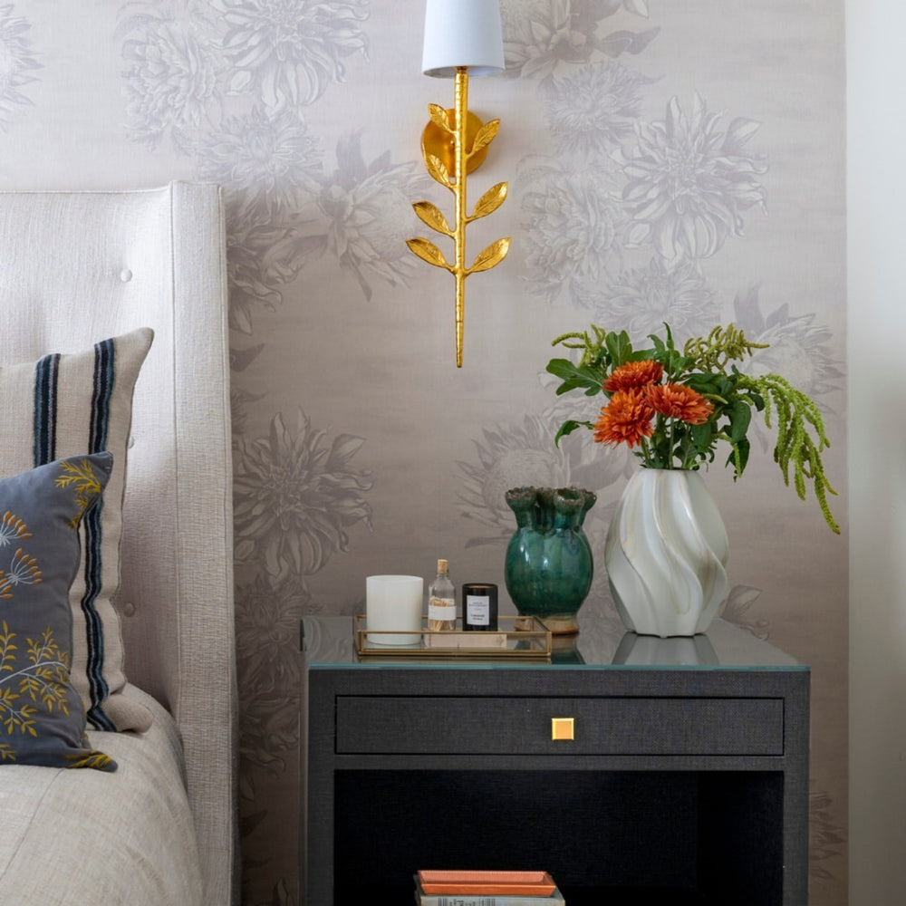 #pristine Dahling Wallcovering in Pristine by The Vale London