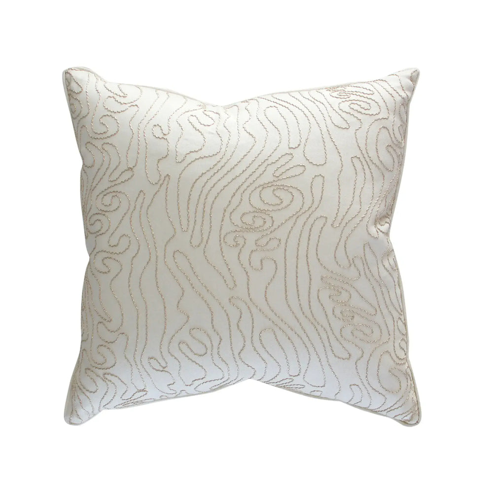 #cream Kalahari Pillow in Whipped Cream by The Vale London