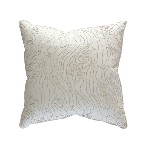 #cream Kalahari Pillow in Whipped Cream by The Vale London