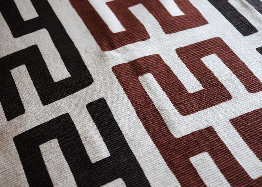 #earth Kubb fabric in Earth by The Vale London