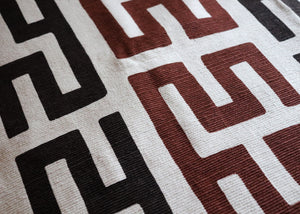 #earth Kubb fabric in Earth by The Vale London