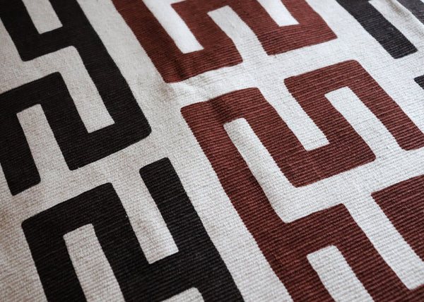 #earth Kubb fabric in Earth by The Vale London