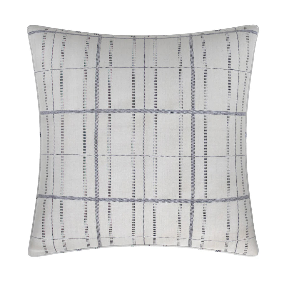 #parchment Kylian Check Pillow in Parchment by The Vale London