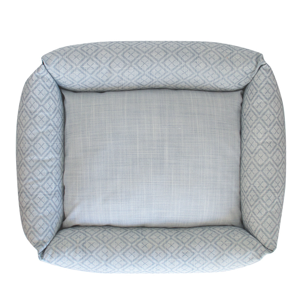 #icarussky Icarus Performance Pooch Pad in Icarus Sky by The Vale London, in a room setting