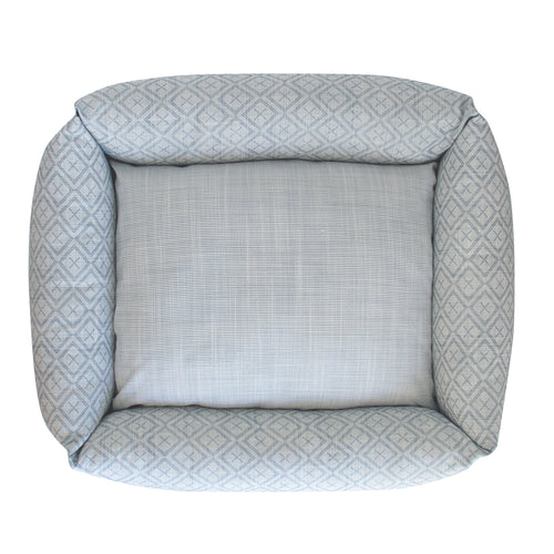 #icarussky Icarus Performance Pooch Pad in Icarus Sky by The Vale London, in a room setting