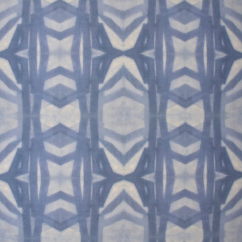 #indigo Liesl Lattice Wallcovering in Indigo by The Vale London