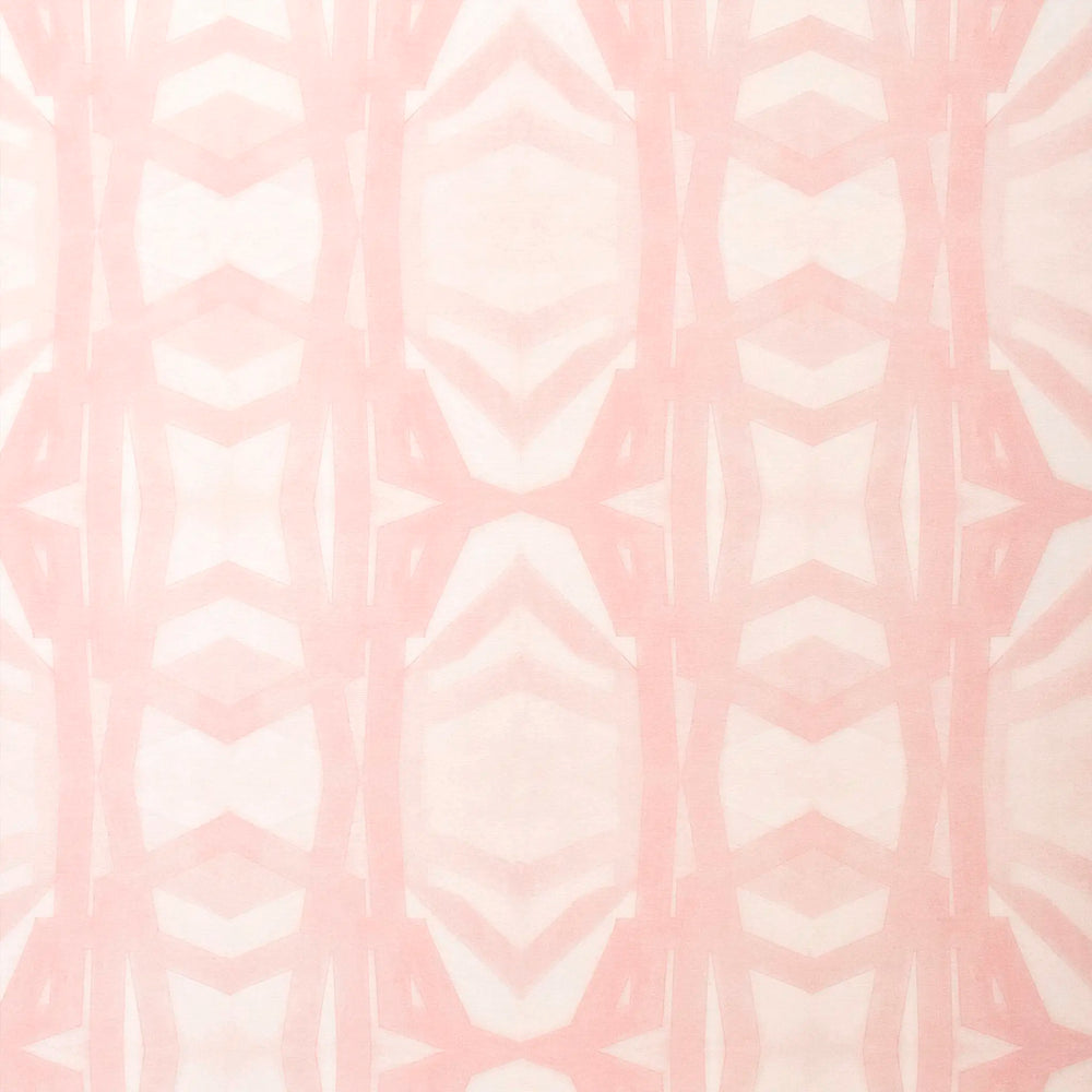 #rosemist Liesl Lattice Wallcovering in Rose Mist by The Vale London