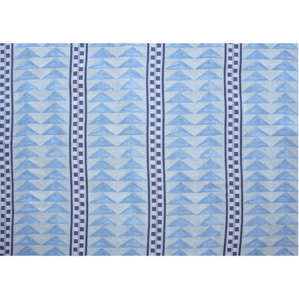 #twinkle Menkaure outdoor fabric in Twinkle, a large-scale geometric in soft blue and cream