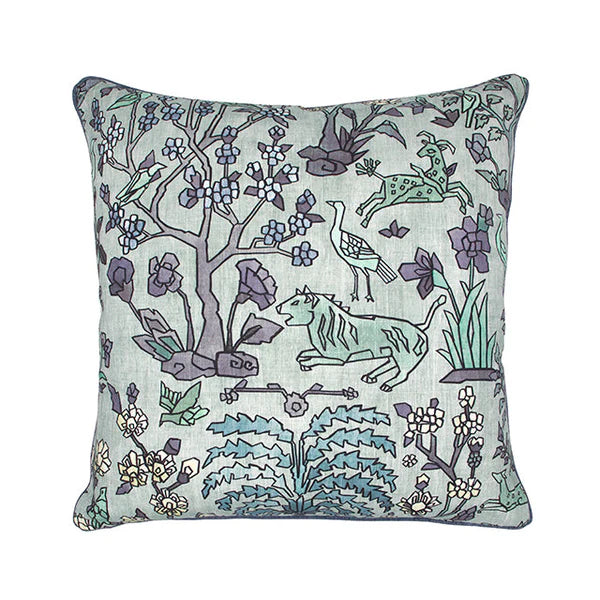 #Lagune Mighty Jungle Pillow in Lagune by The Vale London