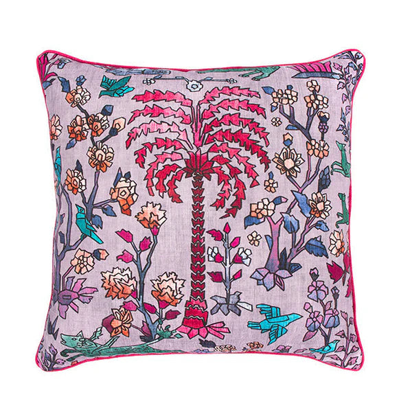 #Lilac Mighty Jungle Pillow in Lilac by The Vale London