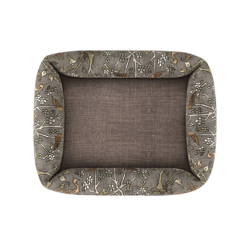 #timelesslinenacorn Mighty Jungle Pooch Pad - Autumn with Timeless Linen Acorn inner fabric by The Vale London, alternate view