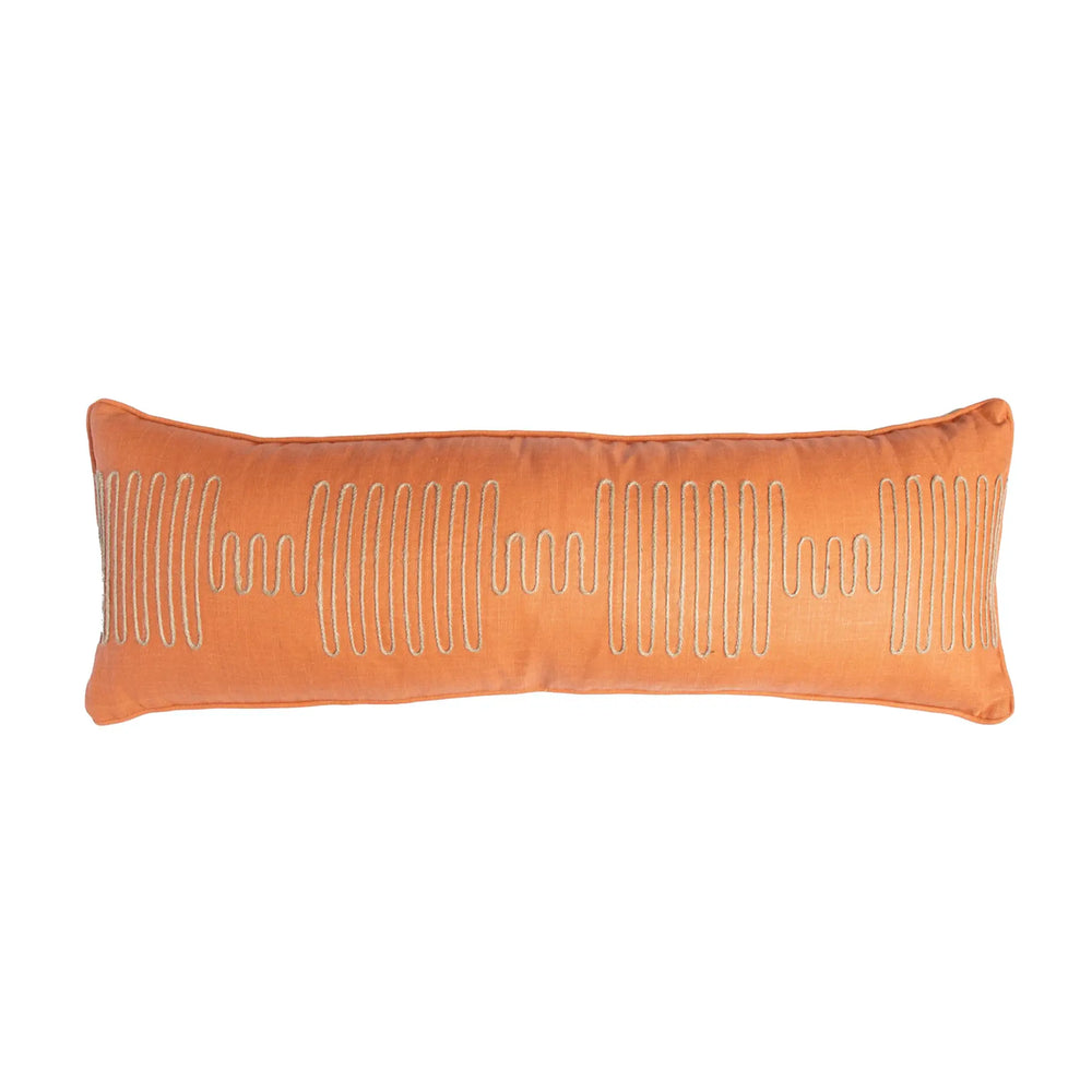 #autumn Squiggle Pillow in Autumn by The Vale London
