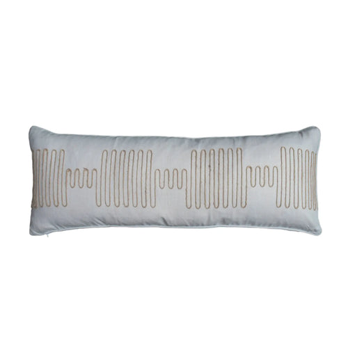 #Lagune Squiggle Pillow in Lagune by The Vale London