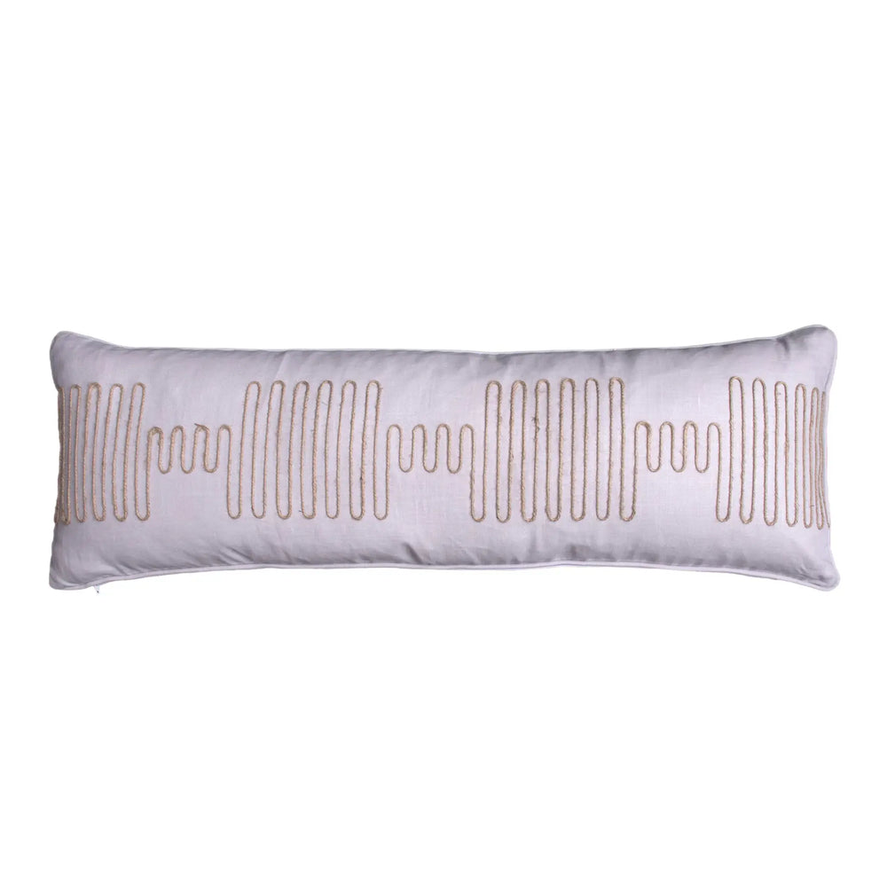 #Lilac Squiggle Pillow in Lilac by The Vale London