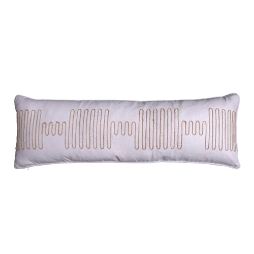 #Lilac Squiggle Pillow in Lilac by The Vale London