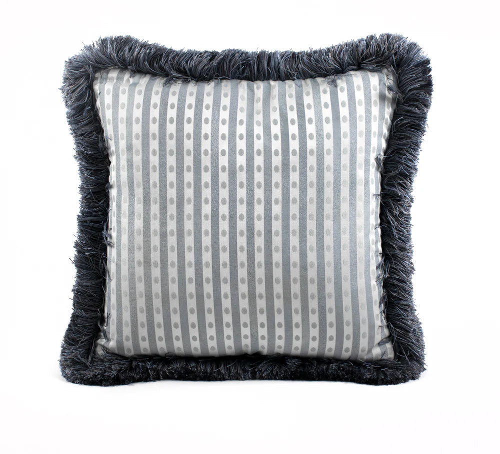 #pebble Vale Stripe Pillow in Pebble by The Vale London