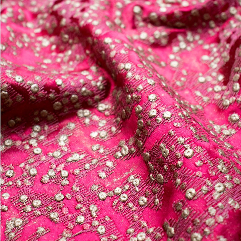 #magenta Aurum fabric in Magenta by The Vale London