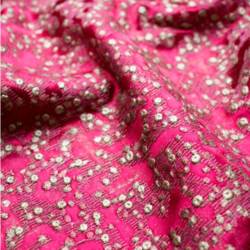 #magenta Aurum fabric in Magenta by The Vale London