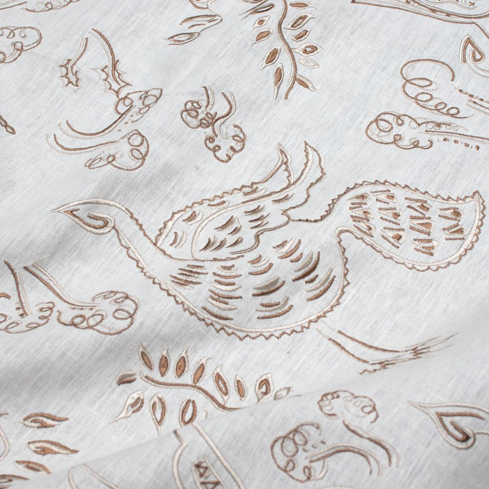 #nougat Avem fabric in Nougat by The Vale London