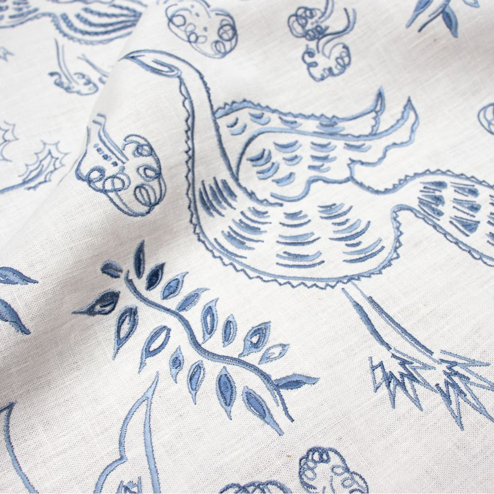 #porcelainblue Avem fabric in Porcelain Blue by The Vale London
