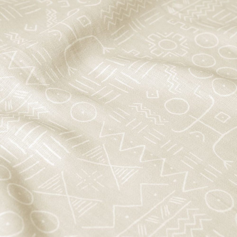 #whippedcream Dogon Cloth fabric in Whipped Cream by The Vale London