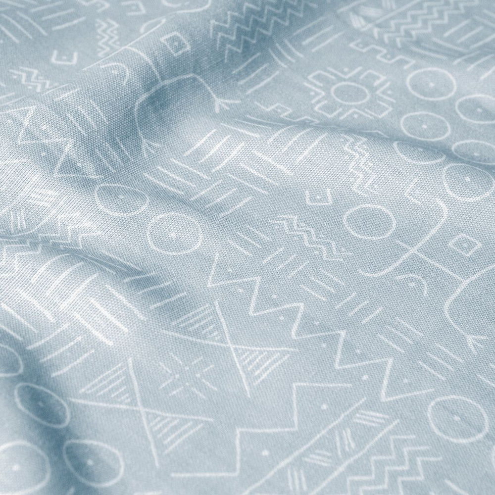 #lagune Dogon Cloth fabric in Lagune by The Vale London