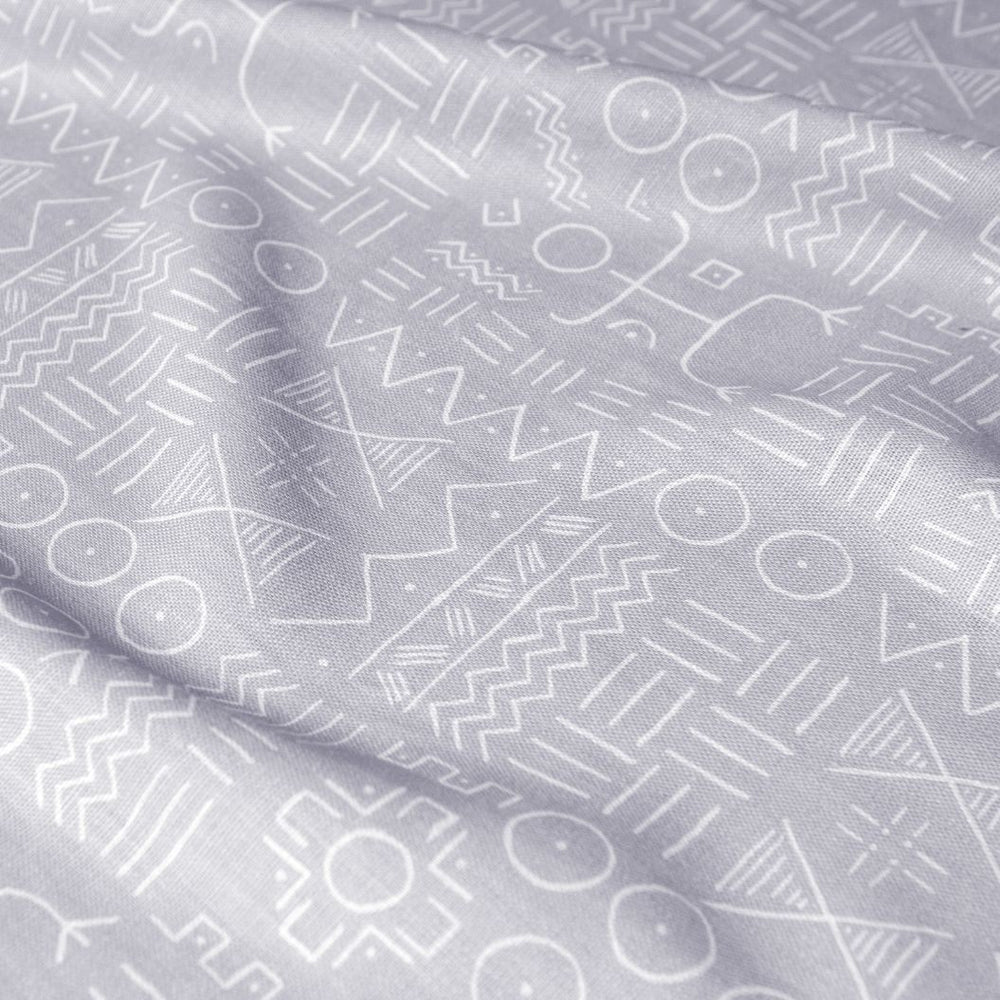 #lilac Dogon Cloth fabric in Lilac by The Vale London