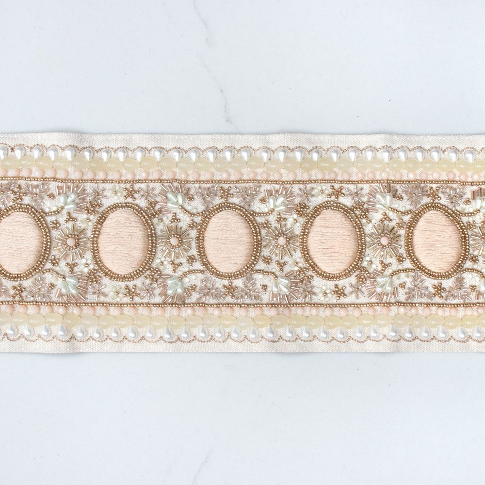 #pearl Elizabeth Tape trim in Pearl by The Vale London, alternate view