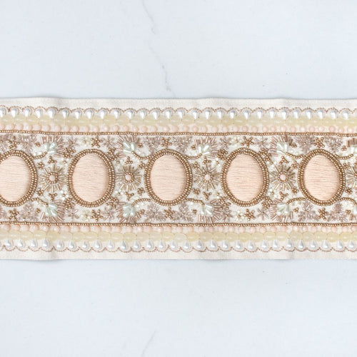 #pearl Elizabeth Tape trim in Pearl by The Vale London, alternate view