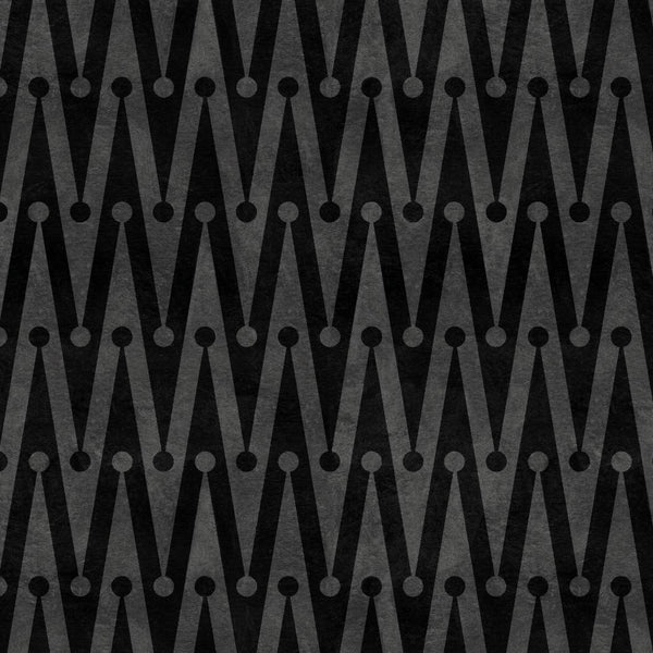 #charcoal Florentine Zag Wallpaper in Charcoal by The Vale London