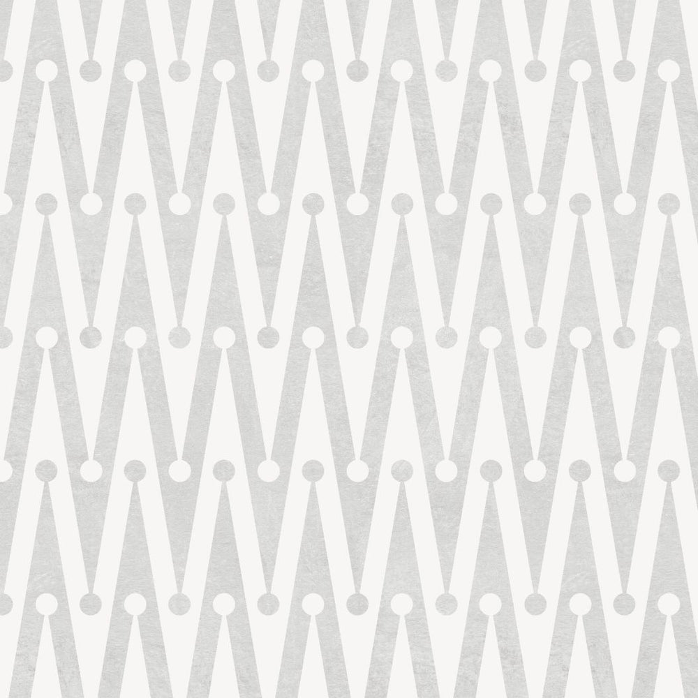 #pristine Florentine Zag Wallpaper in Pristine by The Vale London