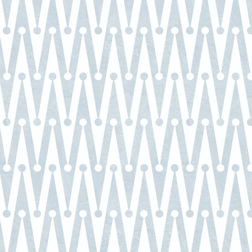 #tranquil Florentine Zag Wallpaper in Tranquil by The Vale London