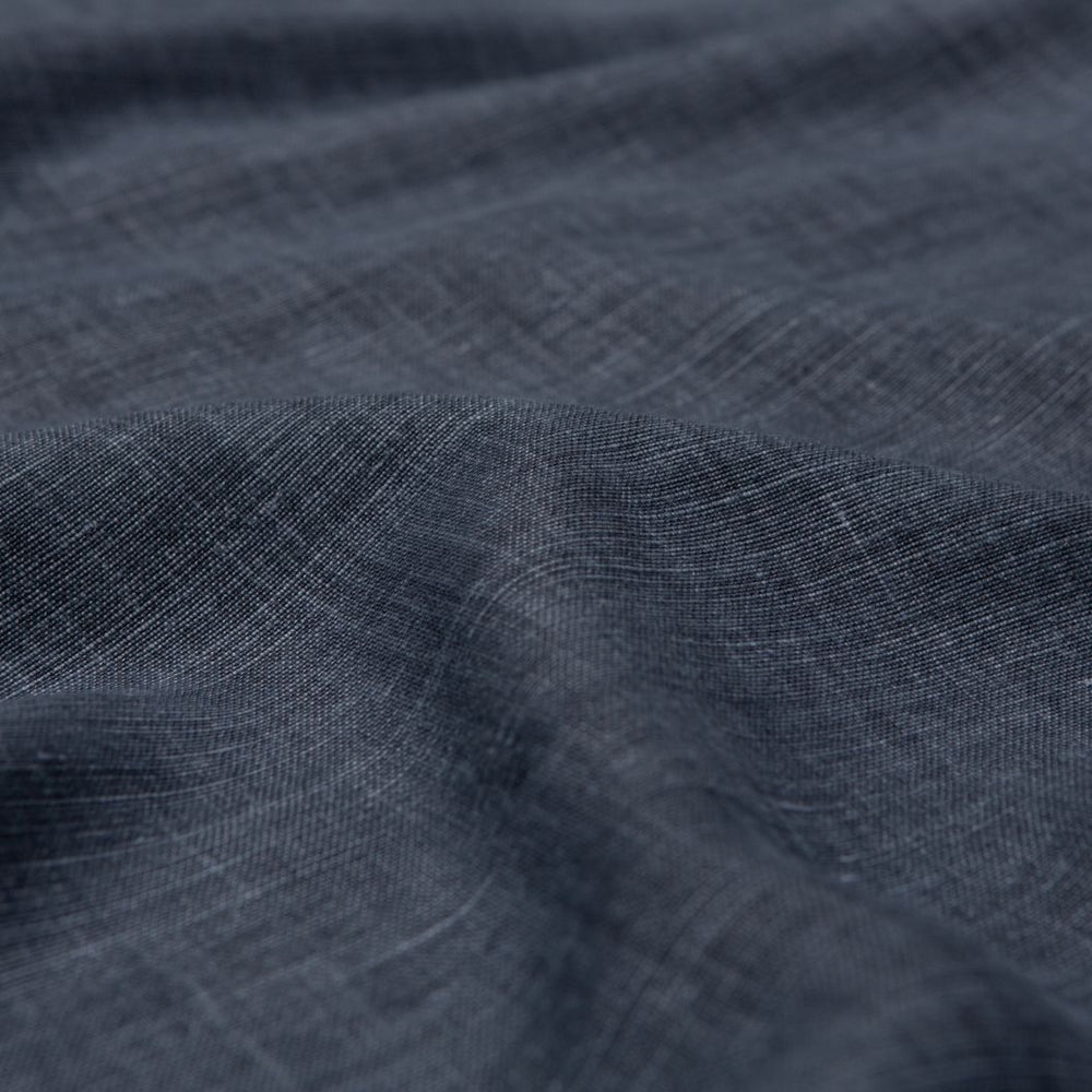 #midnight Timeless Linen fabric in Midnight by The Vale London
