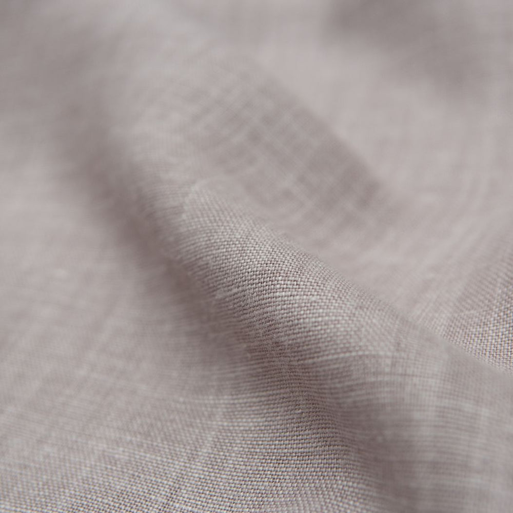 #lilac Timeless Linen fabric in Lilac by The Vale London