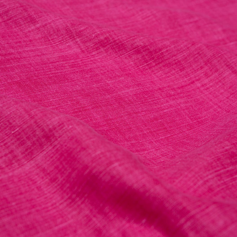 #magenta Timeless Linen fabric in Magenta by The Vale London