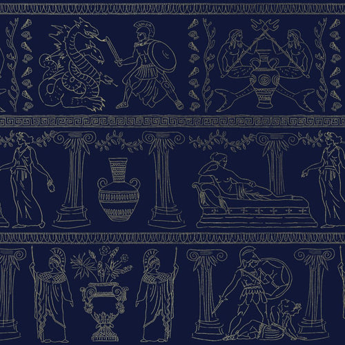 #midnight Hesione Wallpaper in Midnight by The Vale London, alternate view