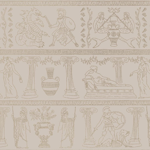 #parchment Hesione Wallpaper in Parchment by The Vale London, alternate view