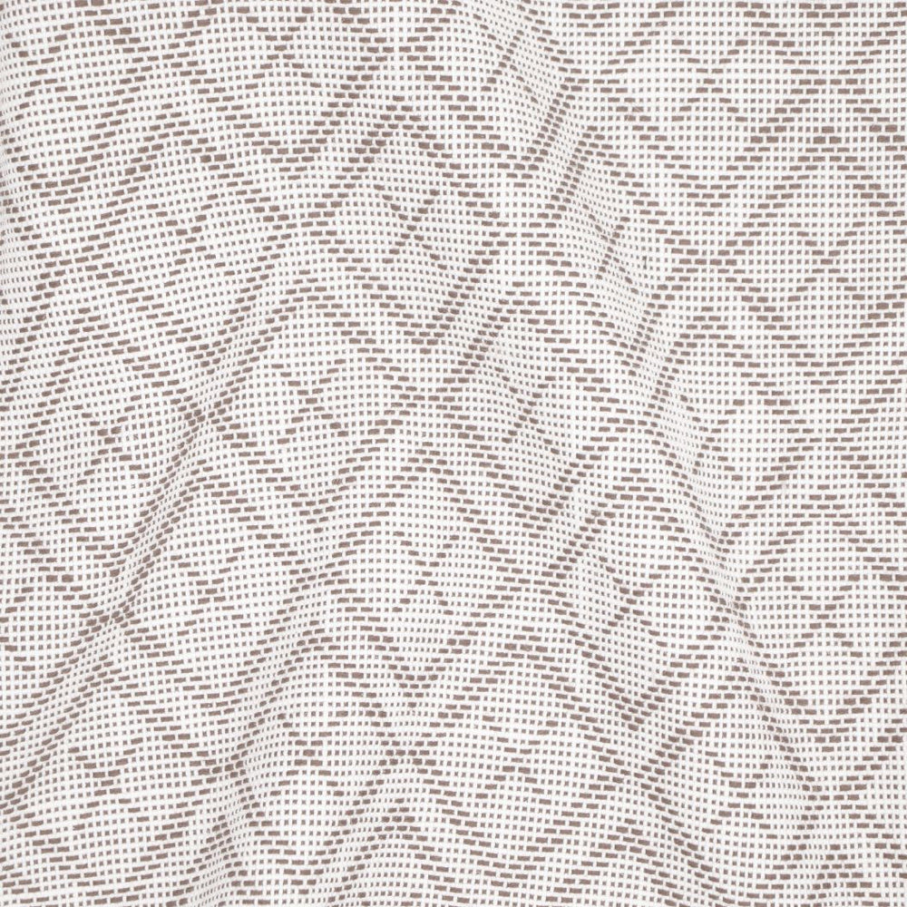 #truffle Icarus outdoor fabric in Truffle draped in soft folds