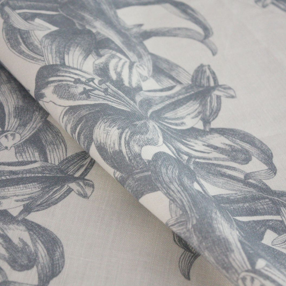 #pebble Lily Stripe Fabric in Pebble by The Vale London