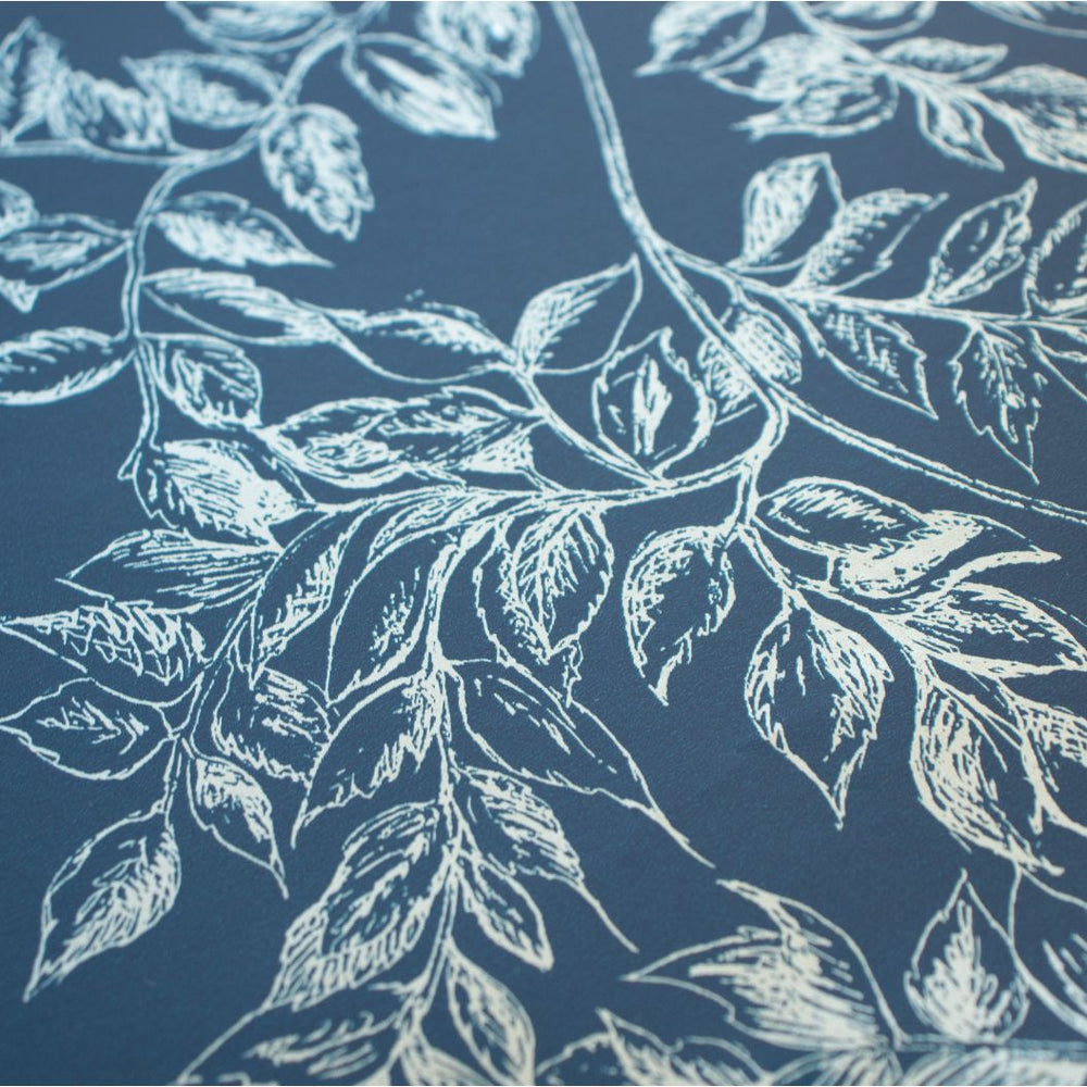 #midnight Tendril Wallpaper in Midnight by The Vale London