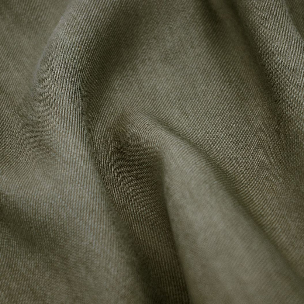 #olive Isla fabric in Olive by The Vale London