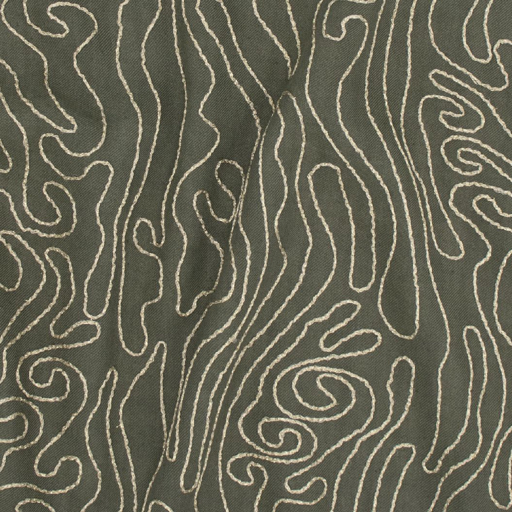 #olive Kalahari fabric in Olive by The Vale London