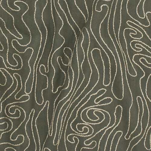 #olive Kalahari fabric in Olive by The Vale London