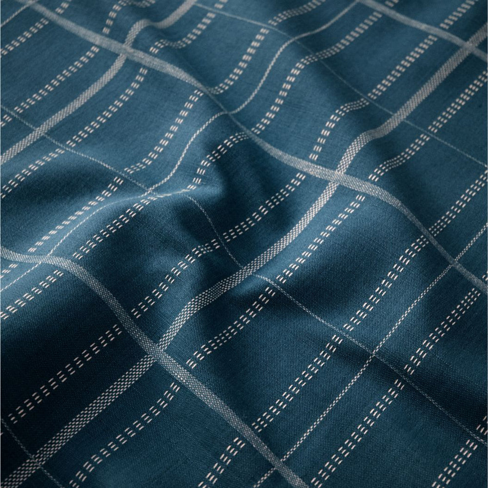 #blueberry Kylian Check fabric in Blueberry by The Vale London