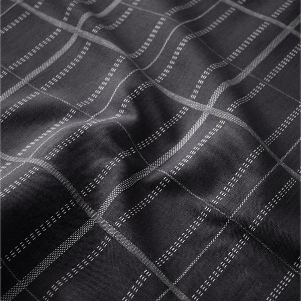 #obsidian Kylian Check fabric in Obsidian by The Vale London