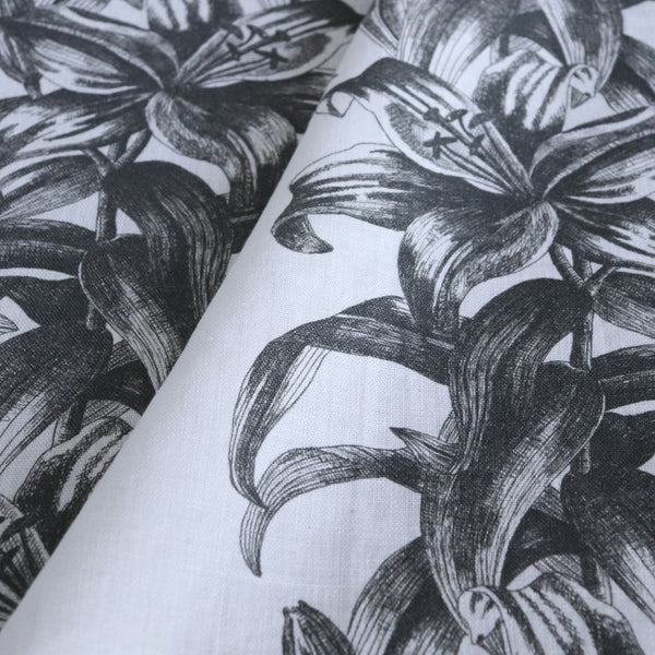 #darkolive Lily Stripe Fabric in Dark Olive by The Vale London