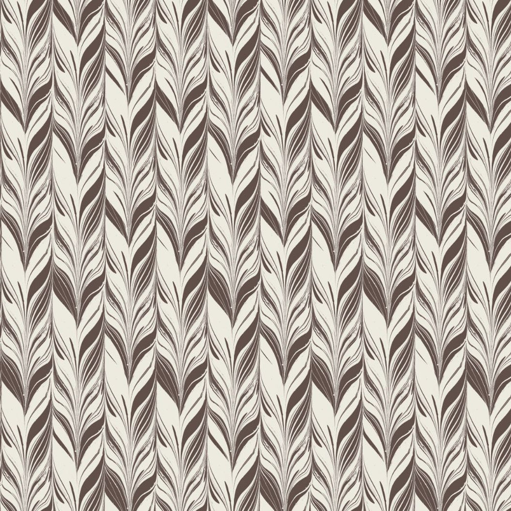 #chocolate Marble Stripe Wallpaper in Chocolate by The Vale London